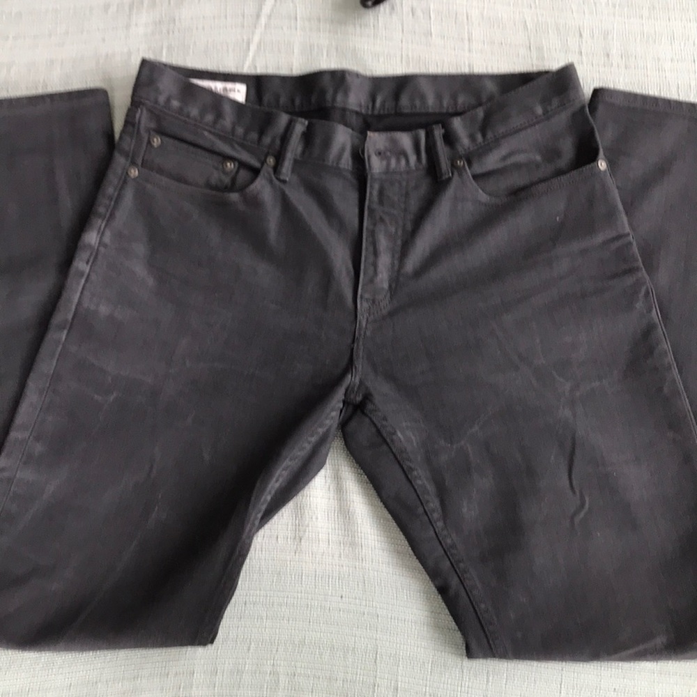Banana Republic Straight Leg Gun Metal Grey Jean